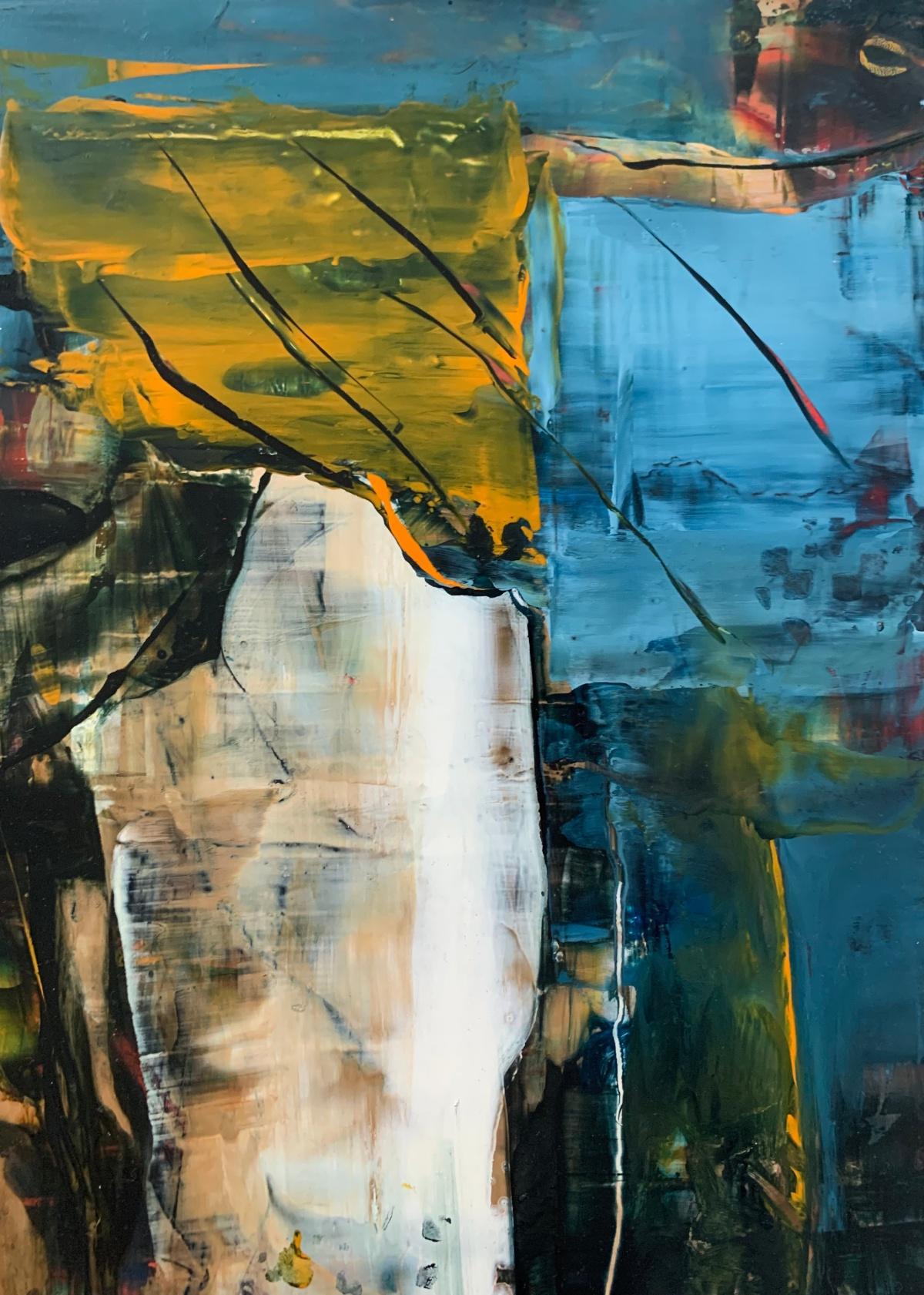 Peinture abstraite à l'acrylique sur panneau de styrène à haute résistance aux chocs de l'artiste polonaise vivant aux États-Unis, Monika Rossa. Les œuvres d'art sont colorées. Il peut être exposé verticalement ou horizontalement.

MONIKA ROSSA 
a