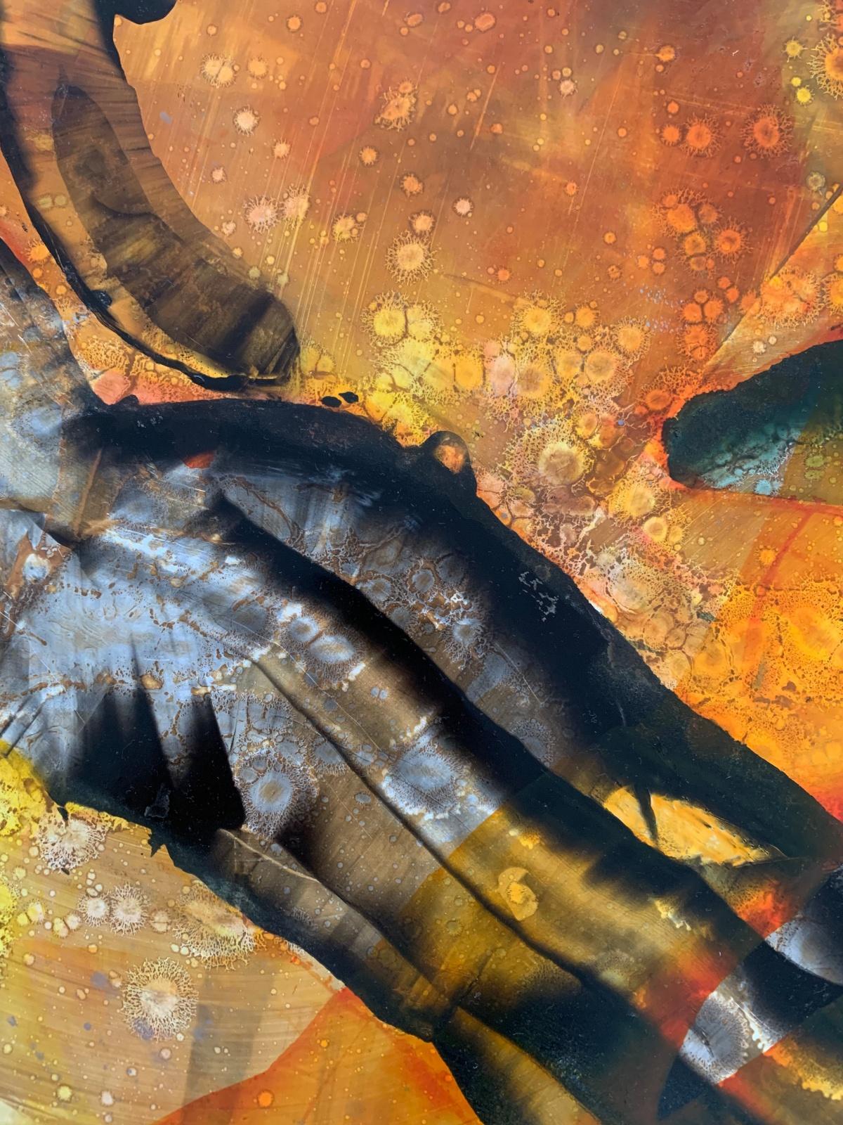 Modalità 3. Astrazione Pittura acrilica su tavola, colorata, artista polacco in vendita 1