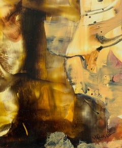 Modality 4. Abstraction Acrylic Painting on Board, Colorful, Polish artist