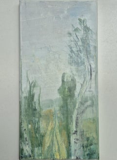 Vertical Landscape - Contemporary Oil Painting, Polish artist