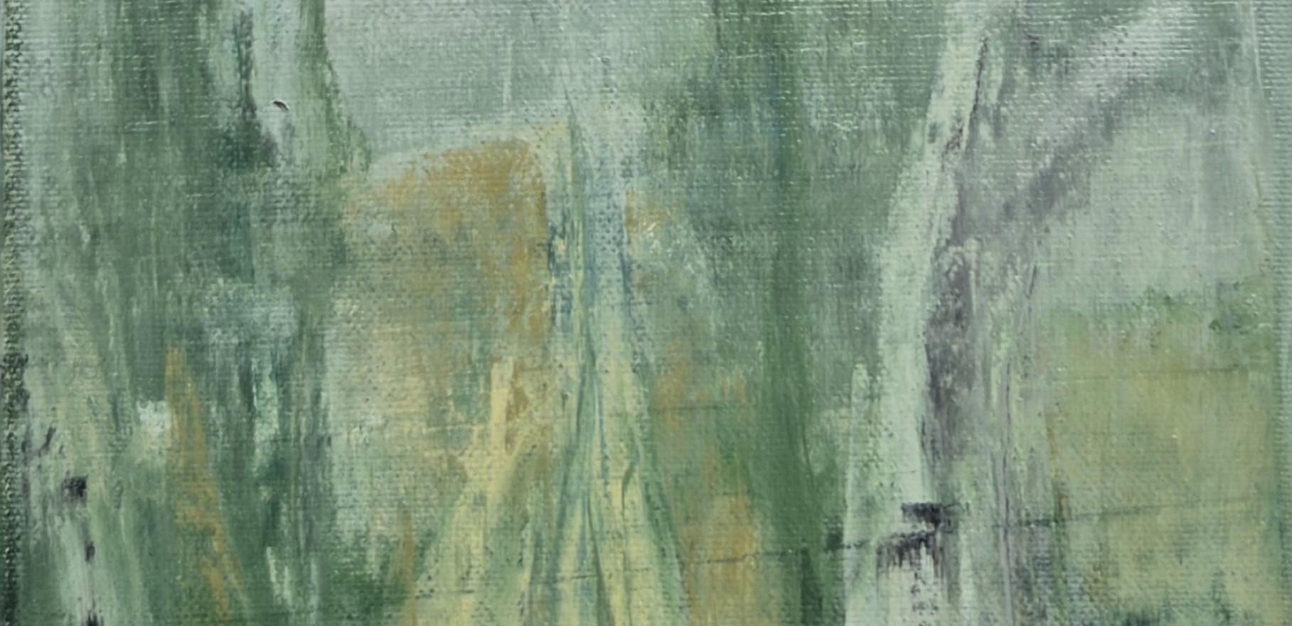 Vertikale Landschaft - Zeitgenössische Ölmalerei, polnischer Künstler im Angebot 1