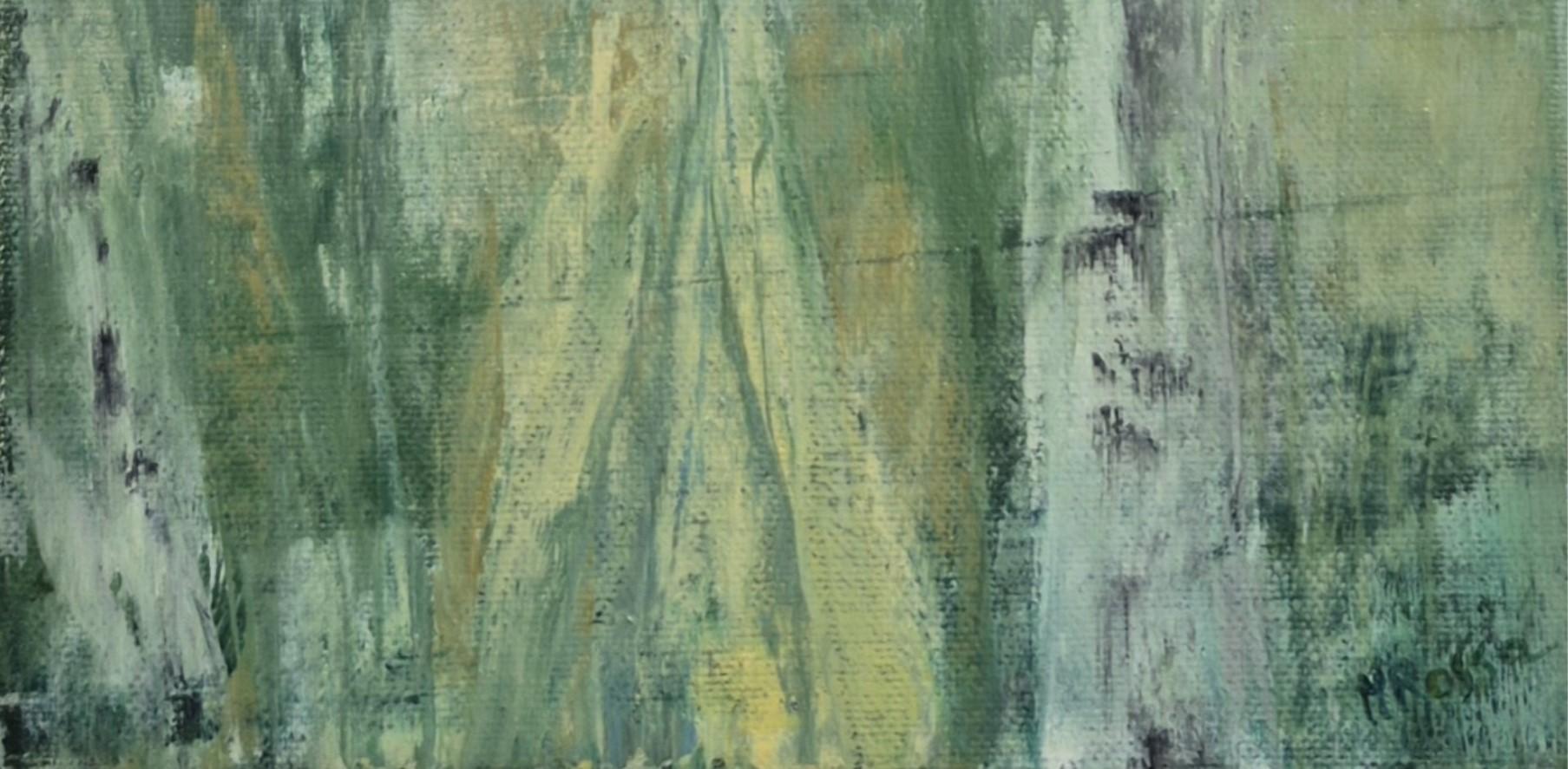 Vertikale Landschaft - Zeitgenössische Ölmalerei, polnischer Künstler im Angebot 2