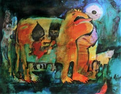 Historias de sofá - Siglo XXI, Impresión artística, Colores vivos, Fantasía