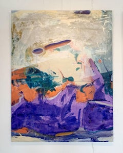 Plan A - XXI Century, Contemporary Oil Painting, Abstraction, Colorful