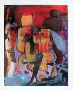 Sin título - Siglo XXI, Impresión artística, Colores vivos, Fantasía, Abstracción