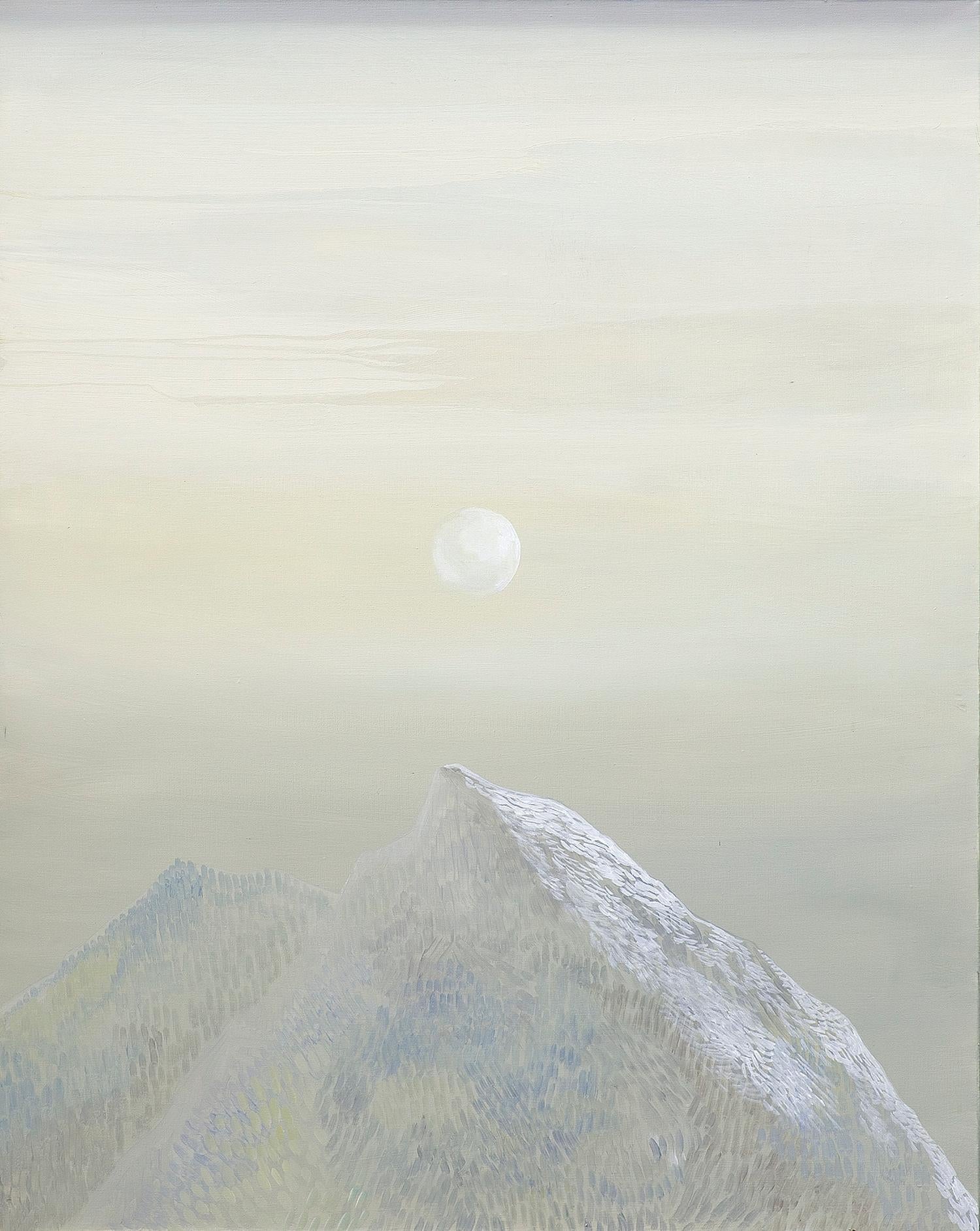 Monika Stolarska Landscape Painting - Untitled - Contemporary Figurative Painting, Mountains Landscape, Lightness