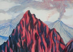 Untitled -  ( Mountains ) - Contemporary Painting, Expressive Landscape
