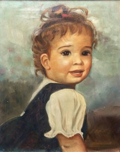 Vintage Cutie Pie; Monique Baudaux; Late 20th; oil on canvas; 