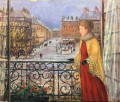 View From the Balcony; Monique Baudaux; Late 20th; oil on canvas; 