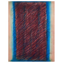 Monique Beucher (1934), französische Künstlerin. Mischtechnik / Papier. Abstrakte Zusammensetzung