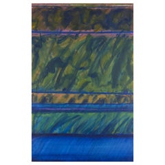 Monique Beucher (1934), französische Künstlerin. Öl auf Leinwand. Abstrakte Komposition 1980er Jahre