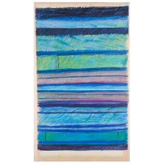 Monique Beucher, französische Künstlerin. Gouache auf Papier. Abstrakte Komposition. 1980er Jahre