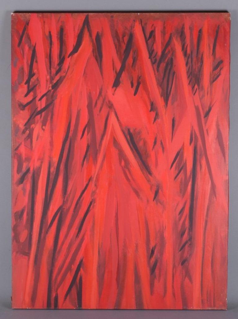 Monique Beucher (1934), French artist.
Gouache on canvas. Abstract composition. Colorful palette.
2000-2001.
Perfect condition.
Exhibited at 