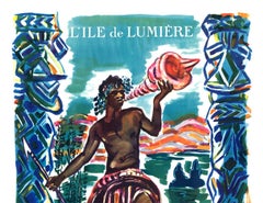 Origiinal France du Pacifique, New Caledonia vintage French travel poster