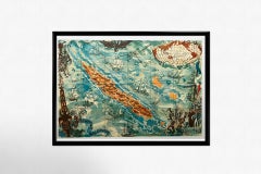 Original poster made by Monique Cras - Map - New Caledonia