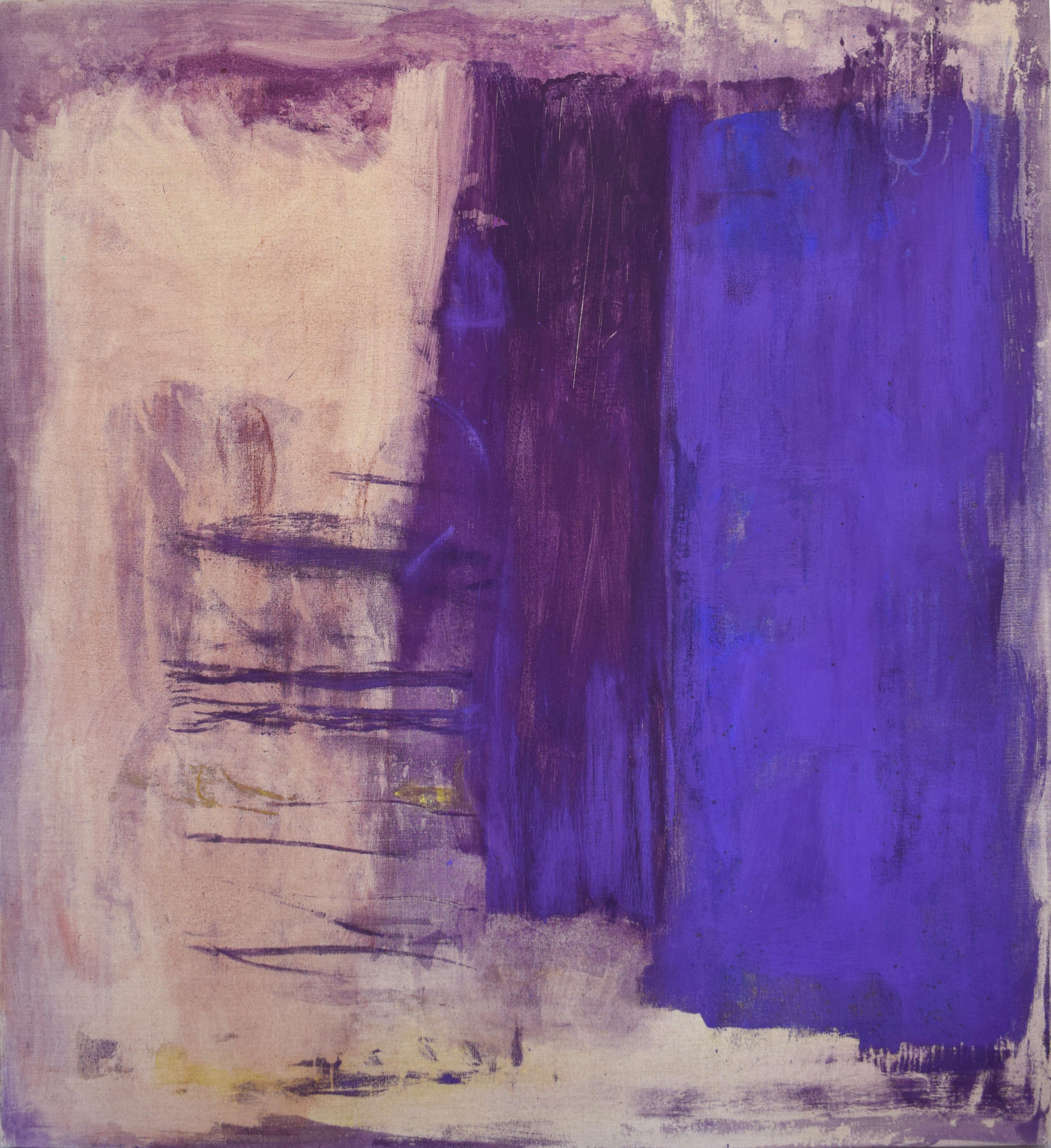 Monique Frydman Abstract Painting – Violett III
