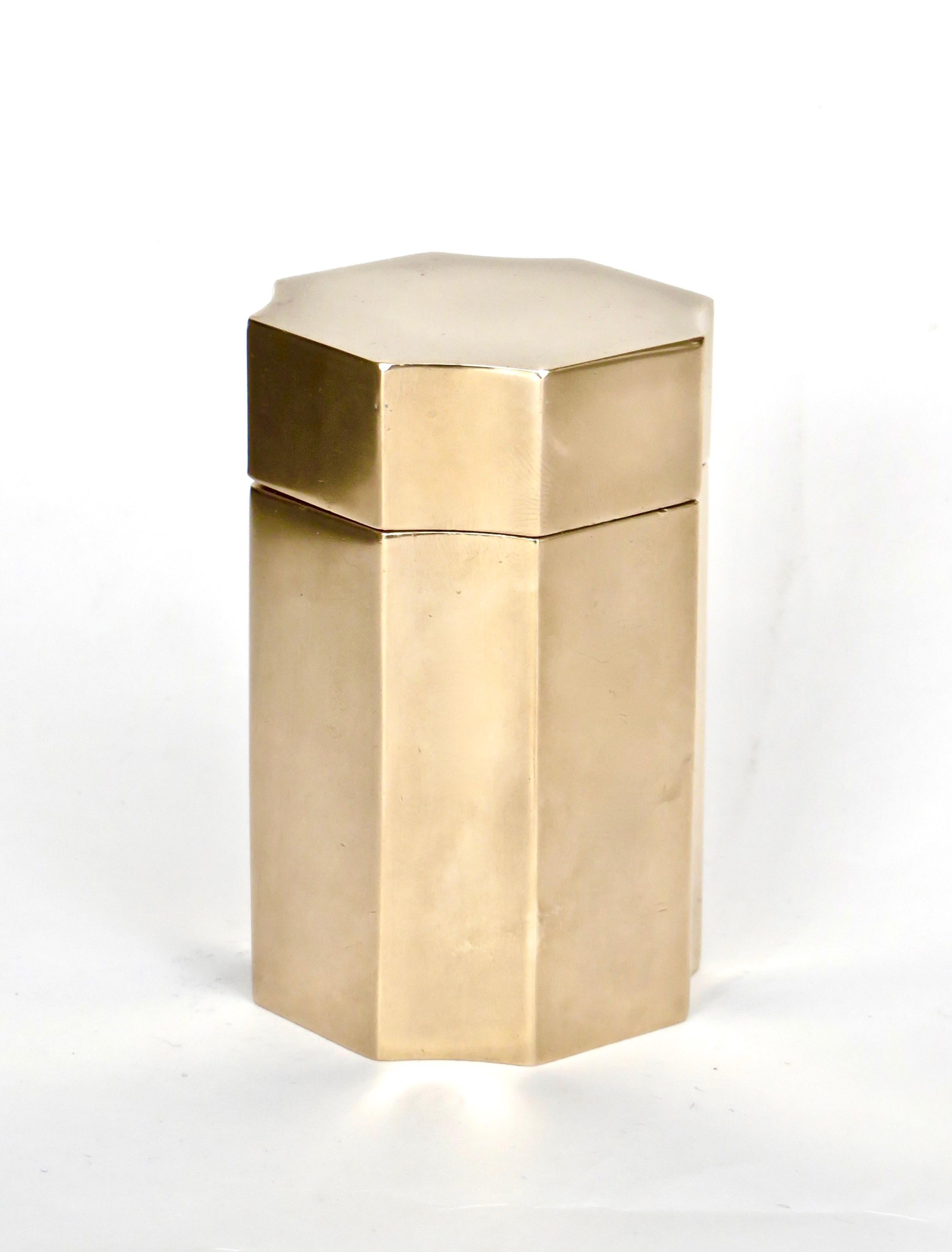 Mid-Century Modern Monique Gerber Bronze Box La Ligne Suedoise Edition by Sigward Bernadotte