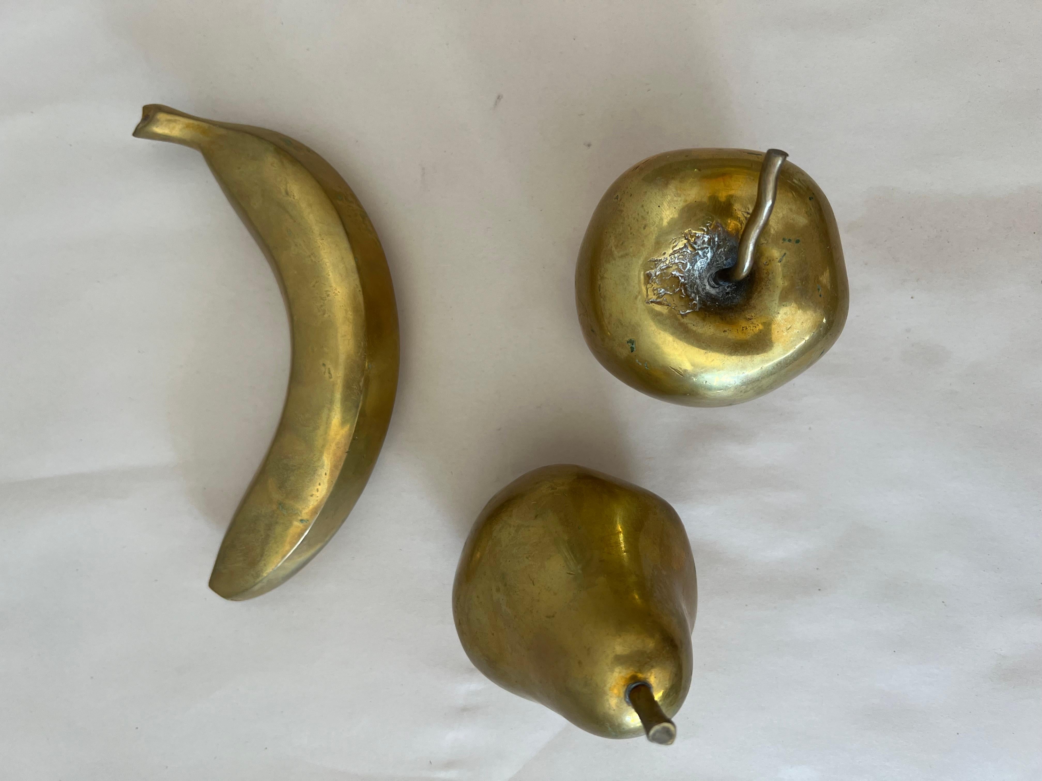 Monique Gerber Bronze Fruit Sculptures France ca' 1970's For Sale 2