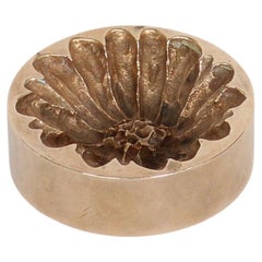 Monique Gerber French Bronze Vide Poche Marguerite Motif Daisy