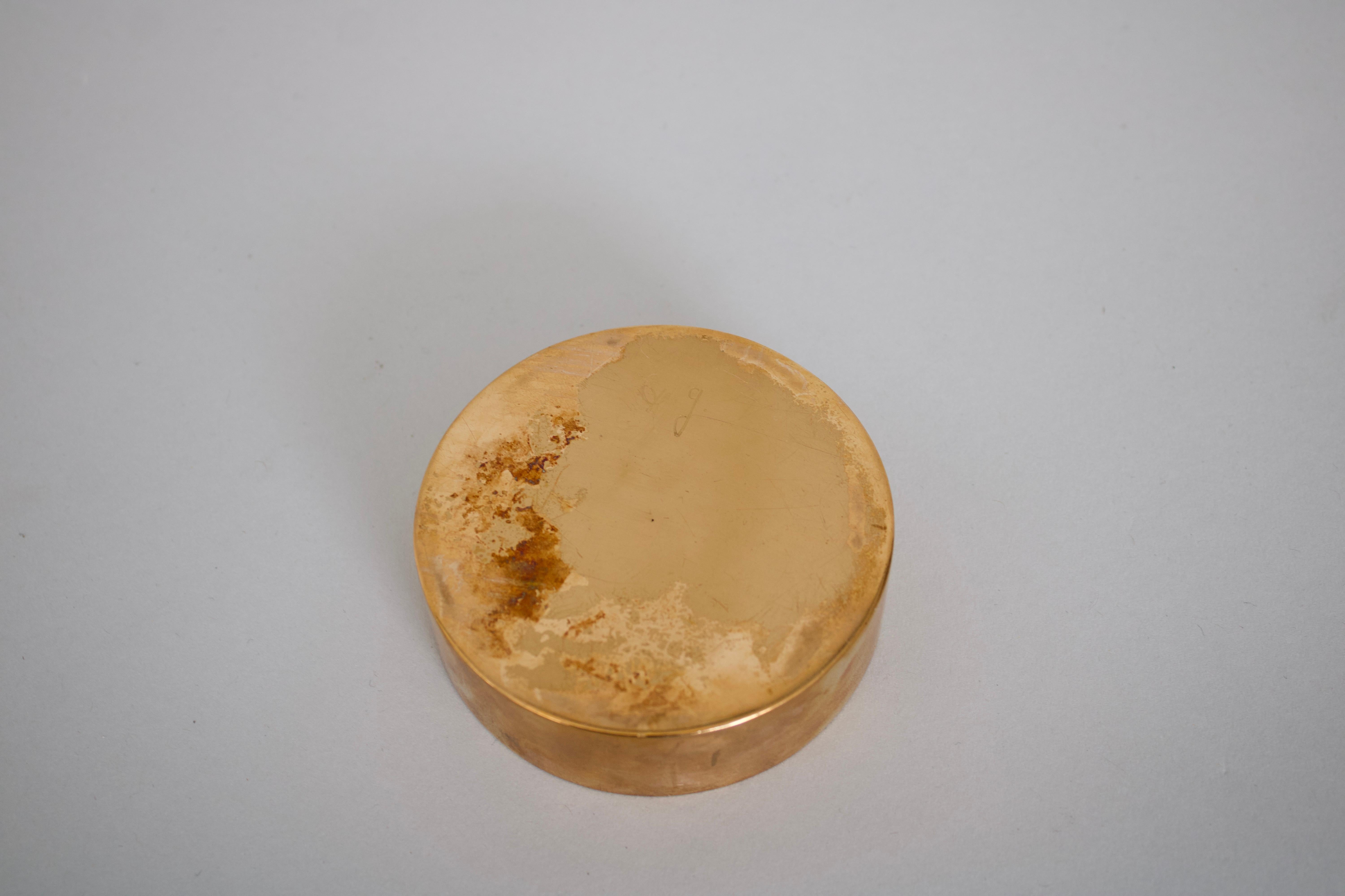 Late 20th Century Monique Gerber French Bronze Vide Poche Marguerite Motif