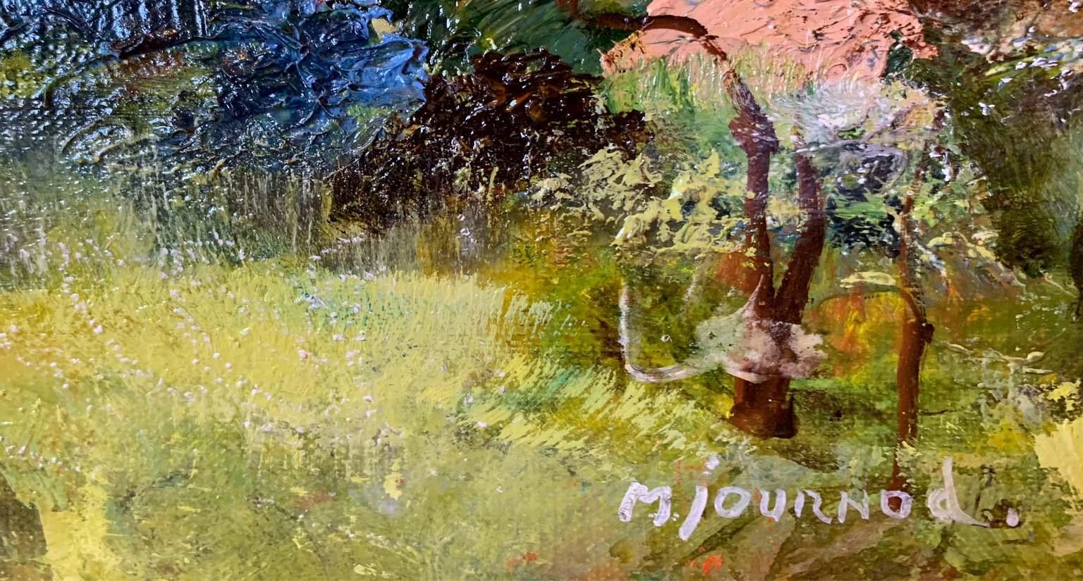 Dans le Var - Impressionist Painting by Monique Journod