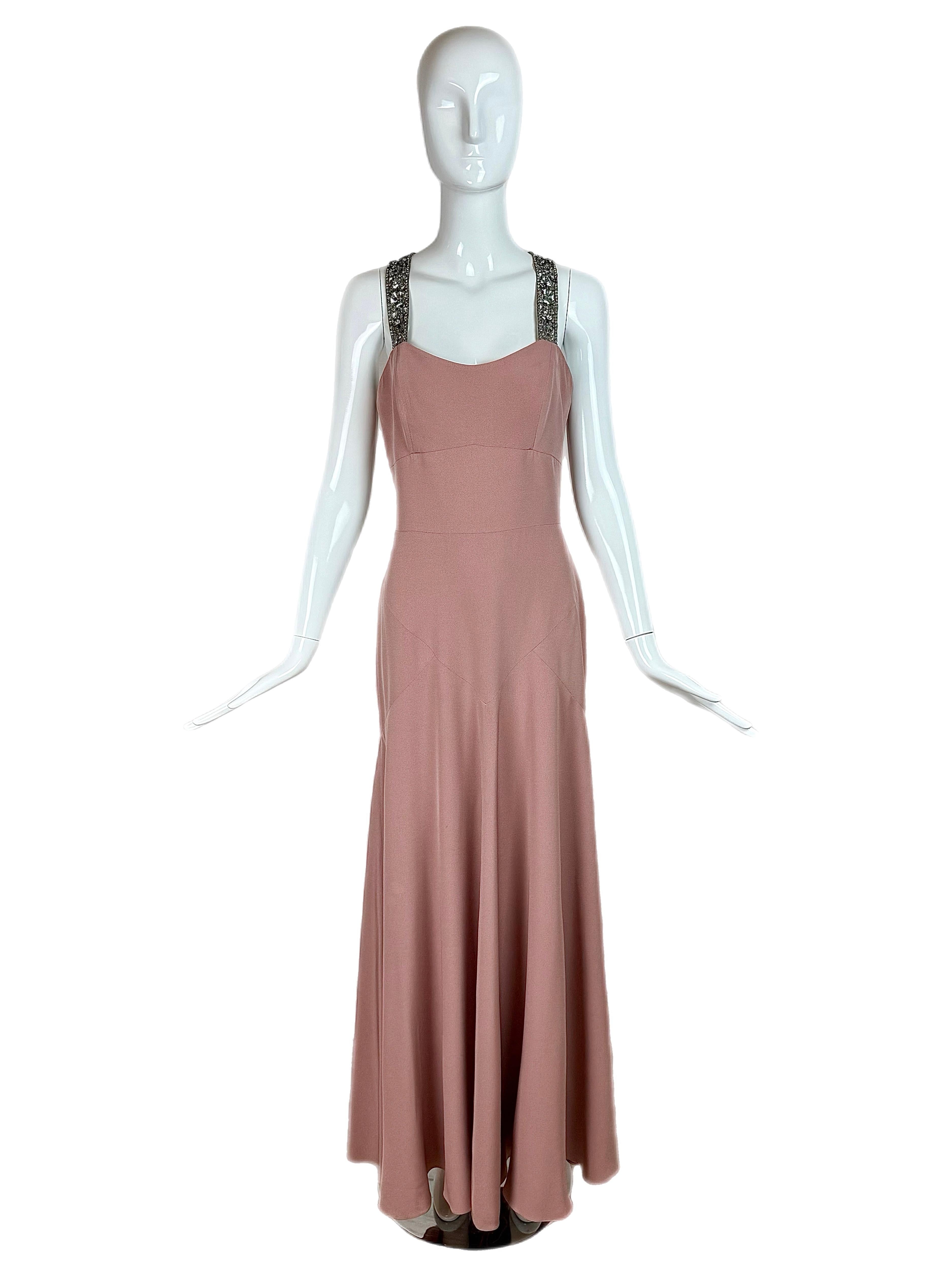Monique Lhuillier
Vintage
Runway Style not exact dress
SS06
Dusty rose pink with Silver hardware
Missing comp tag
USA size 8
Comes with belt / sash in perfect condition
Good Vintage Condition, there are 2 micro dots that will come out with