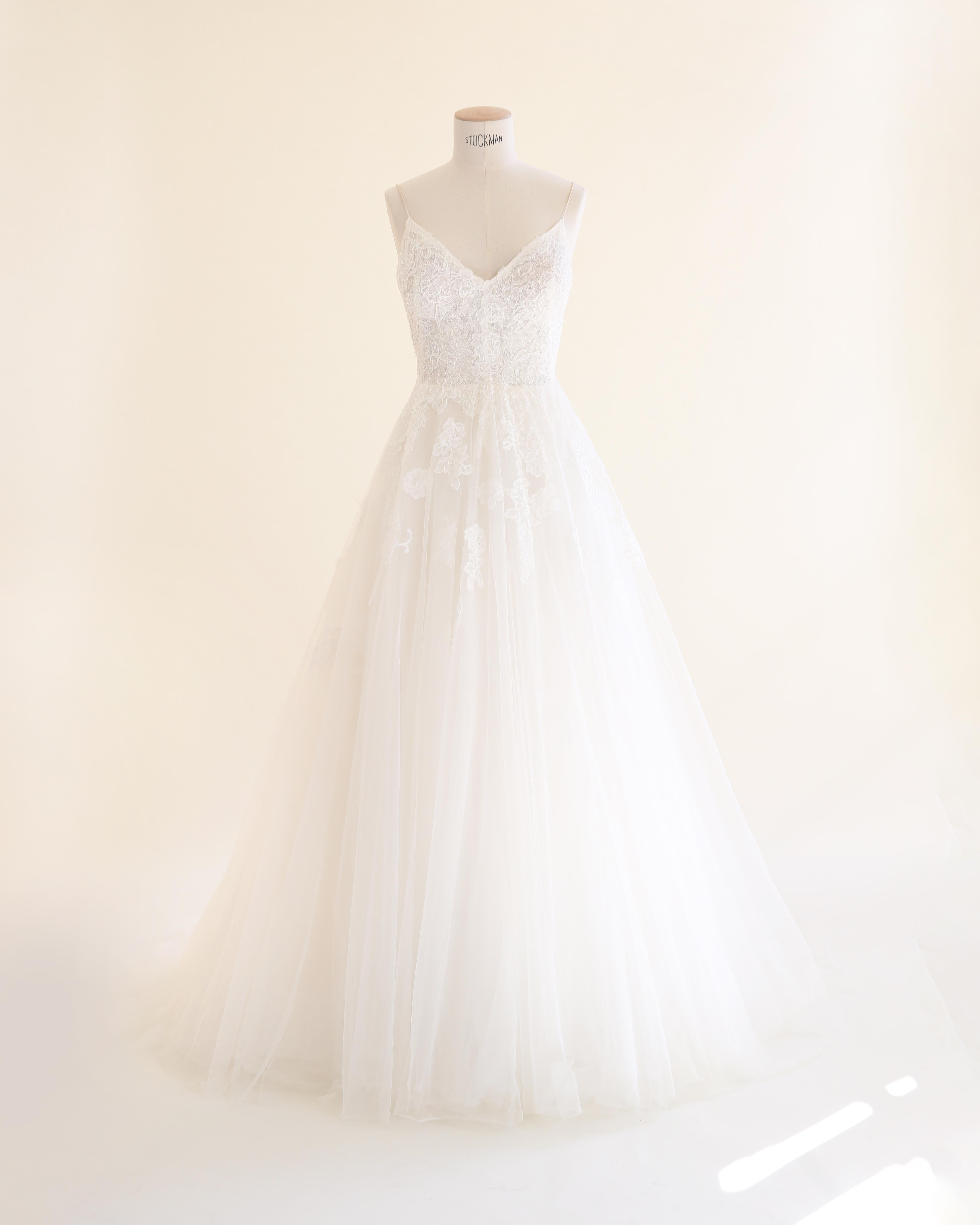 White Monique Lhuillier S/S16 white floral lace sheer tulle wedding dress gown XS-S For Sale