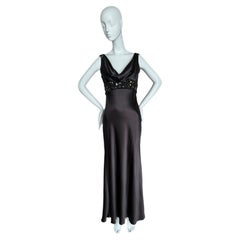 MONIQUE LHUILLIER Silk Evening Gown Maxi Dress