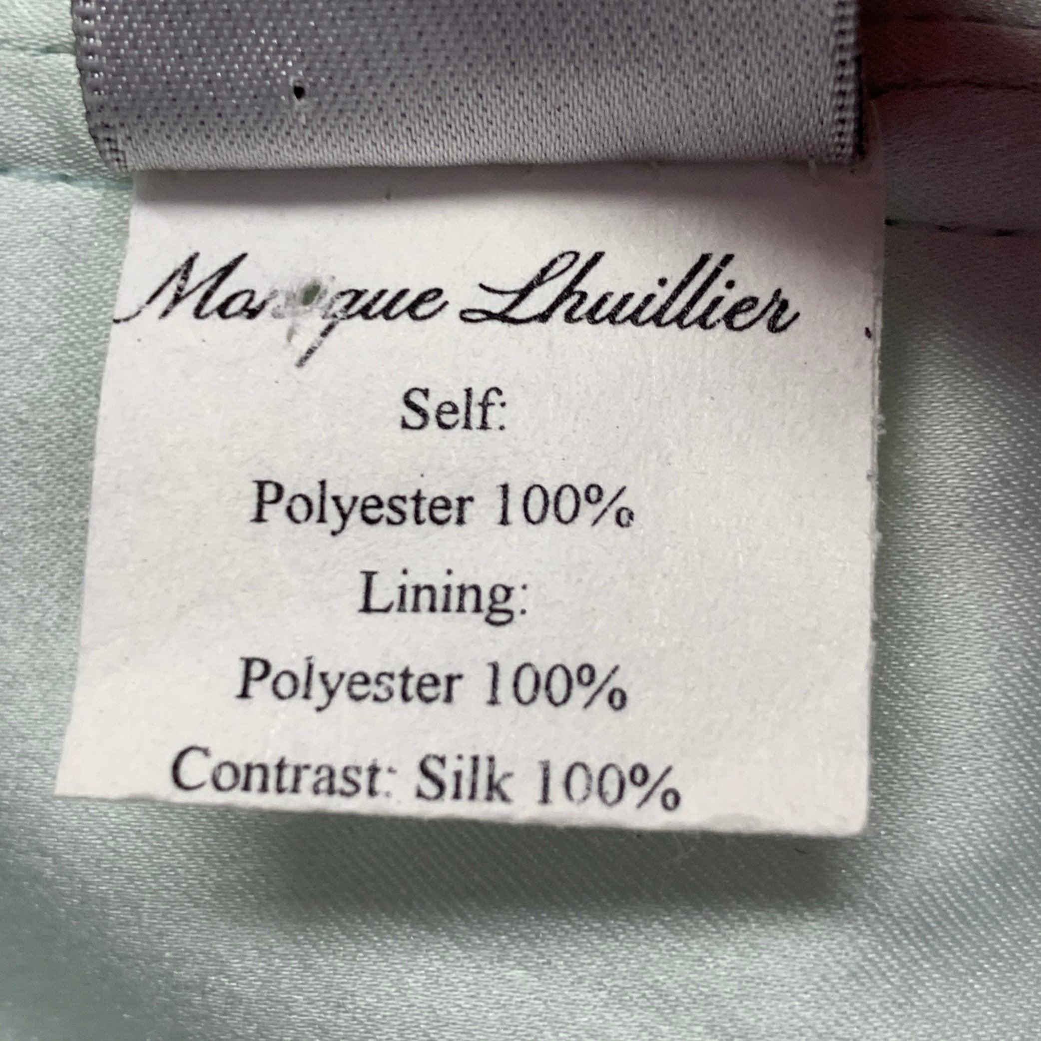 Abito da sera senza spalline MONIQUE LHUILLIER Taglia 6 Viola Menta in vendita 2