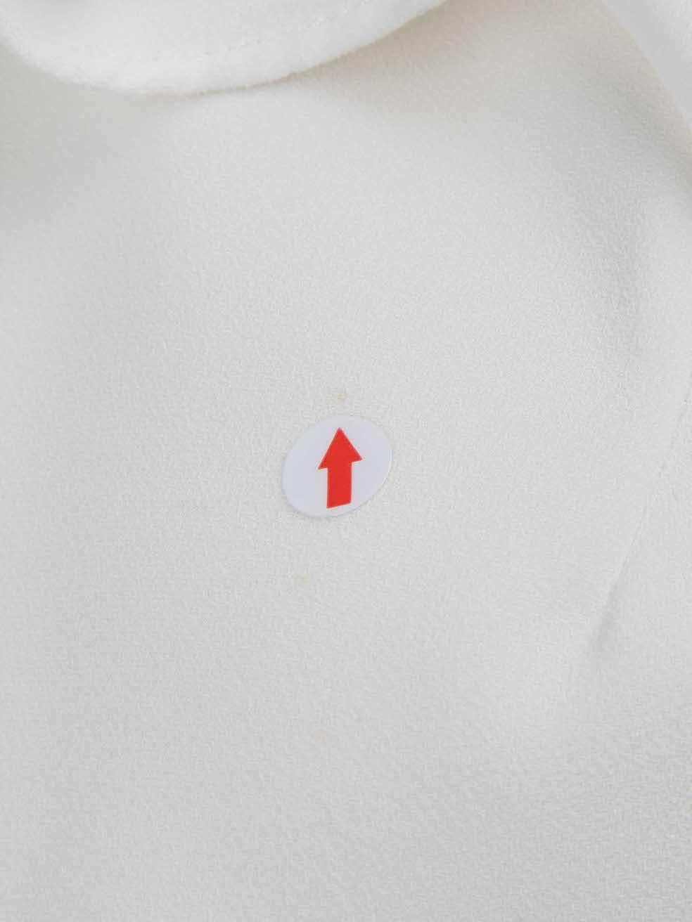 Monique Lhuillier White Ruffle Strap Jumpsuit Size XS For Sale 2