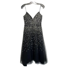 Monique Lhuillier Women´s Black Tulle Dress Size 6