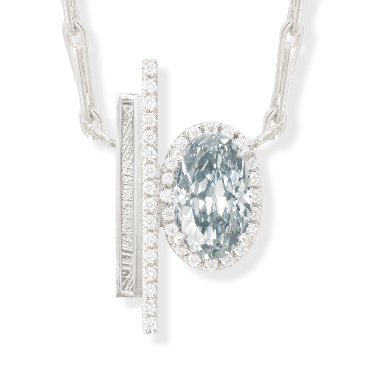natural blue diamond necklace
