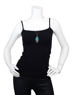 Monique Pean 18K Gold/Opaline Cutout Necklace w/ Diamonds