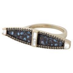 Monique Péan Blue Fossilized Dinosaur Bone Ring