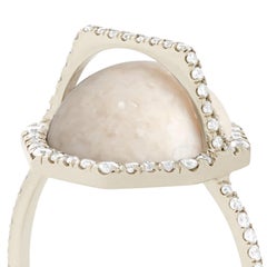 Monique Péan Cream Fossilized Dinosaur Bone Ring
