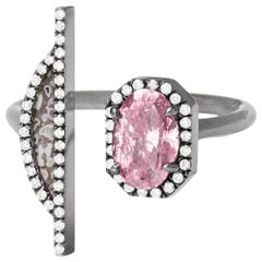 Monique Péan Fancy Vivid Purple-Pink Diamond and Fossilized Dinosaur Bone Ring