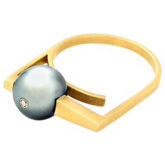 Monique Péan Tahitian Pearl Ring in 18 Karat Yellow Gold