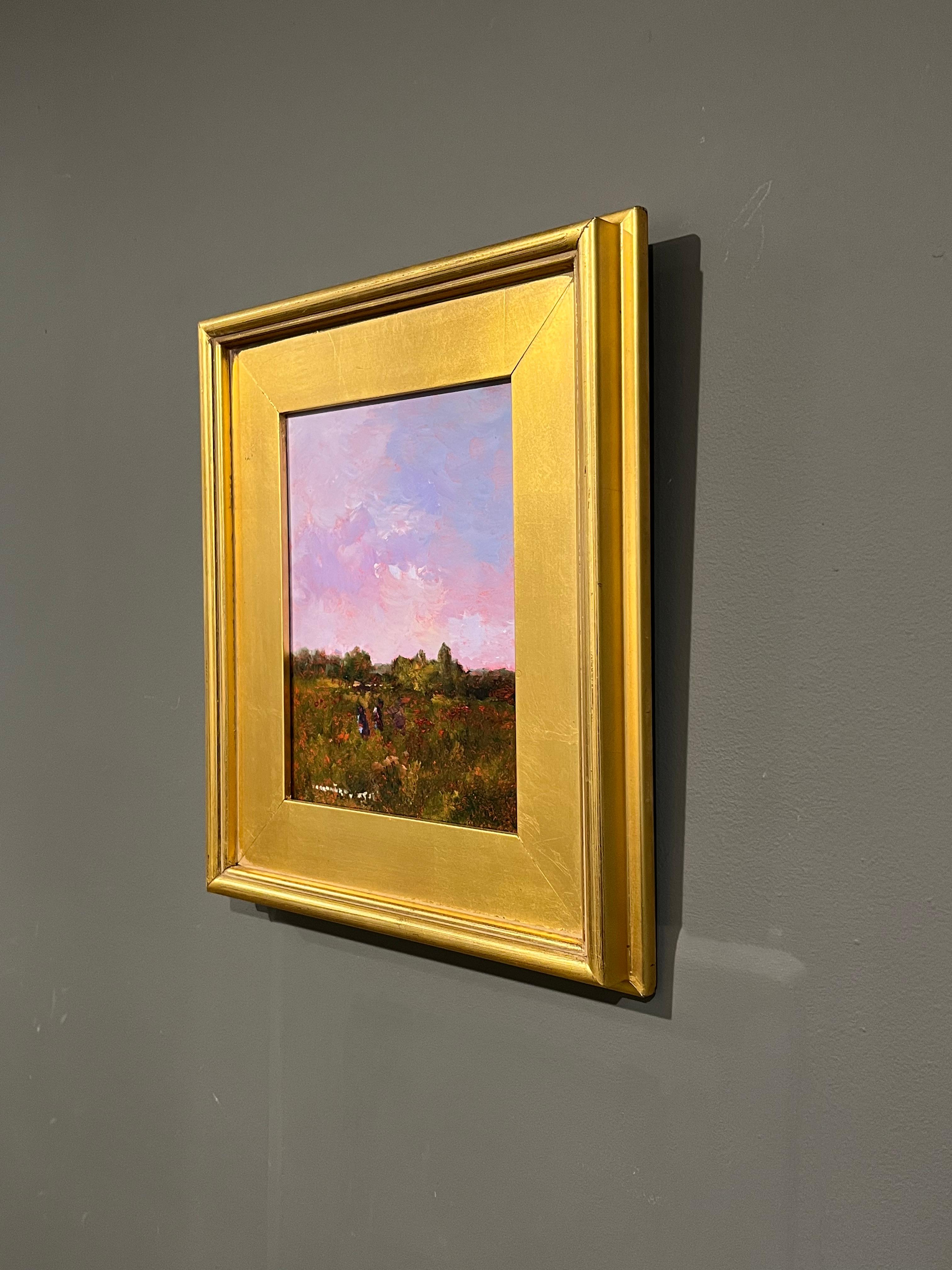 Monique Sakellarios, „Sister Sister“, 10x8 Figurative Landschaft, Ölgemälde im Angebot 2