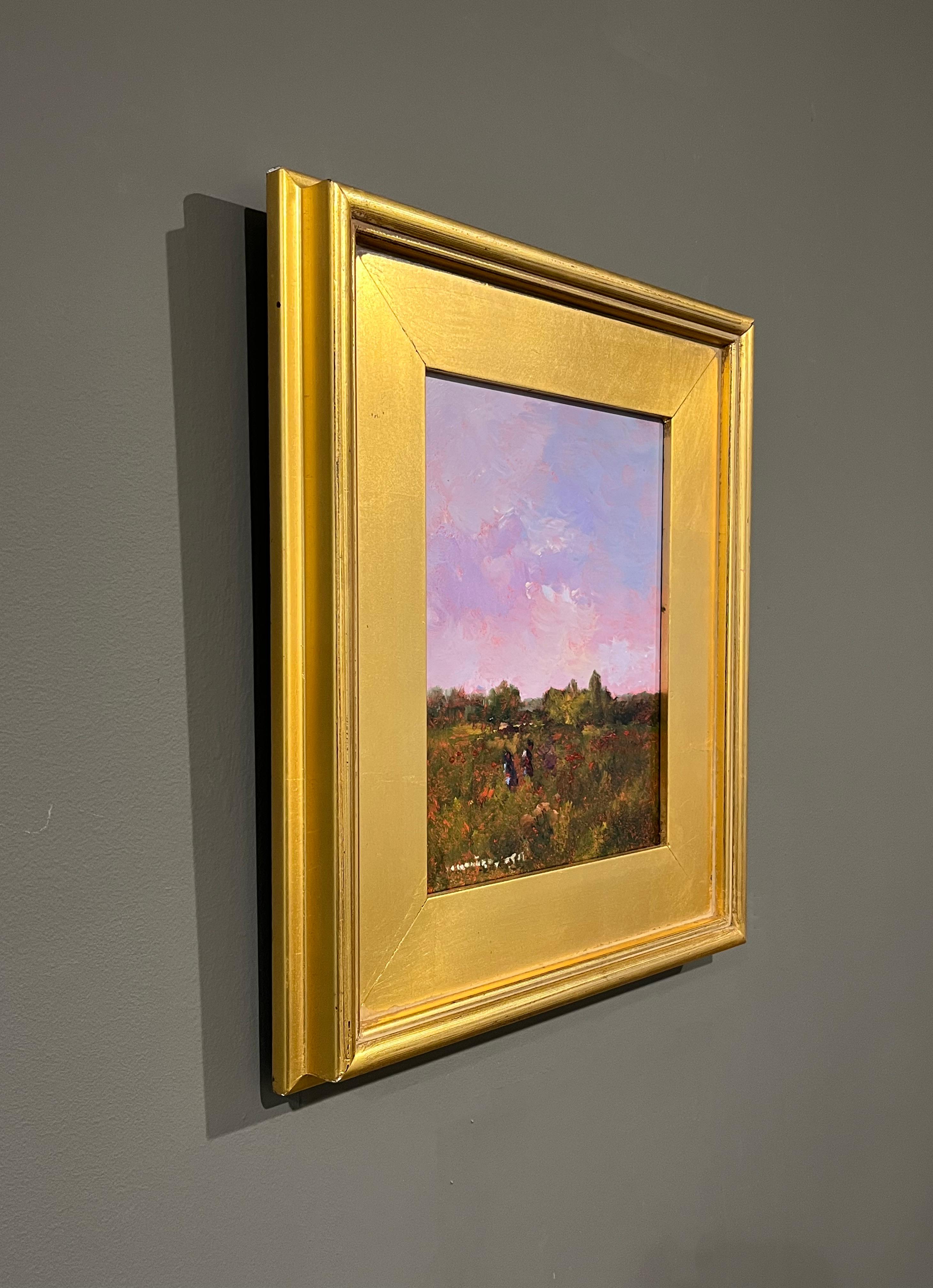 Monique Sakellarios, „Sister Sister“, 10x8 Figurative Landschaft, Ölgemälde im Angebot 3