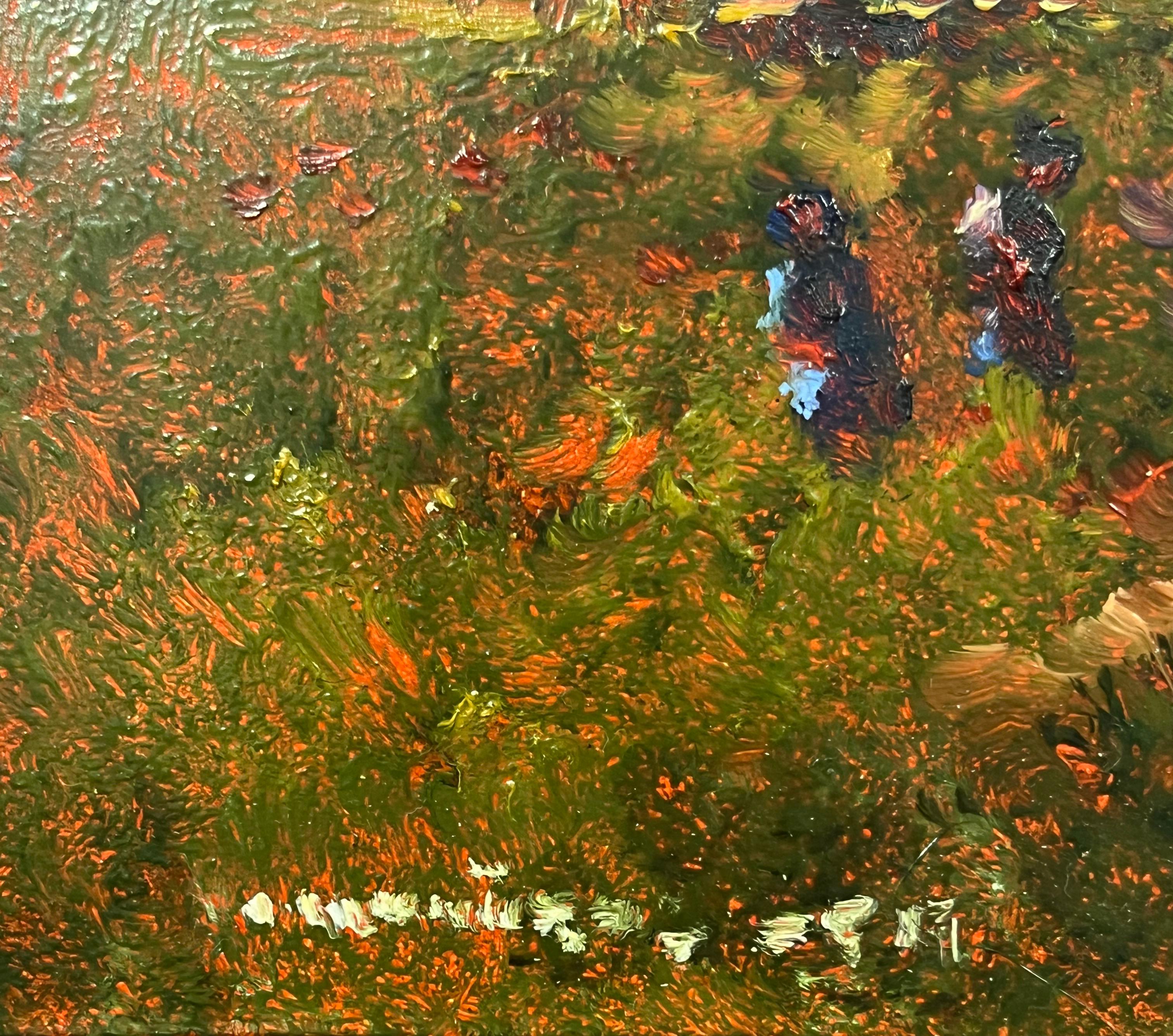 Monique Sakellarios, „Sister Sister“, 10x8 Figurative Landschaft, Ölgemälde im Angebot 6