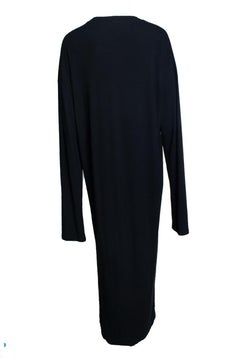 Monique van Heist, black rib maxi dress