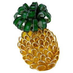 Monique Vedie, Line Vautrin Student Talosel Resin Pineapple Brooch