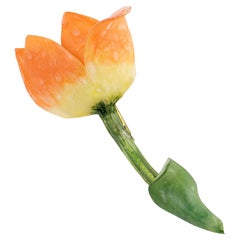 Monique Vedie Talosel Resin Tulip Floral Brooch, Line Vautrin School