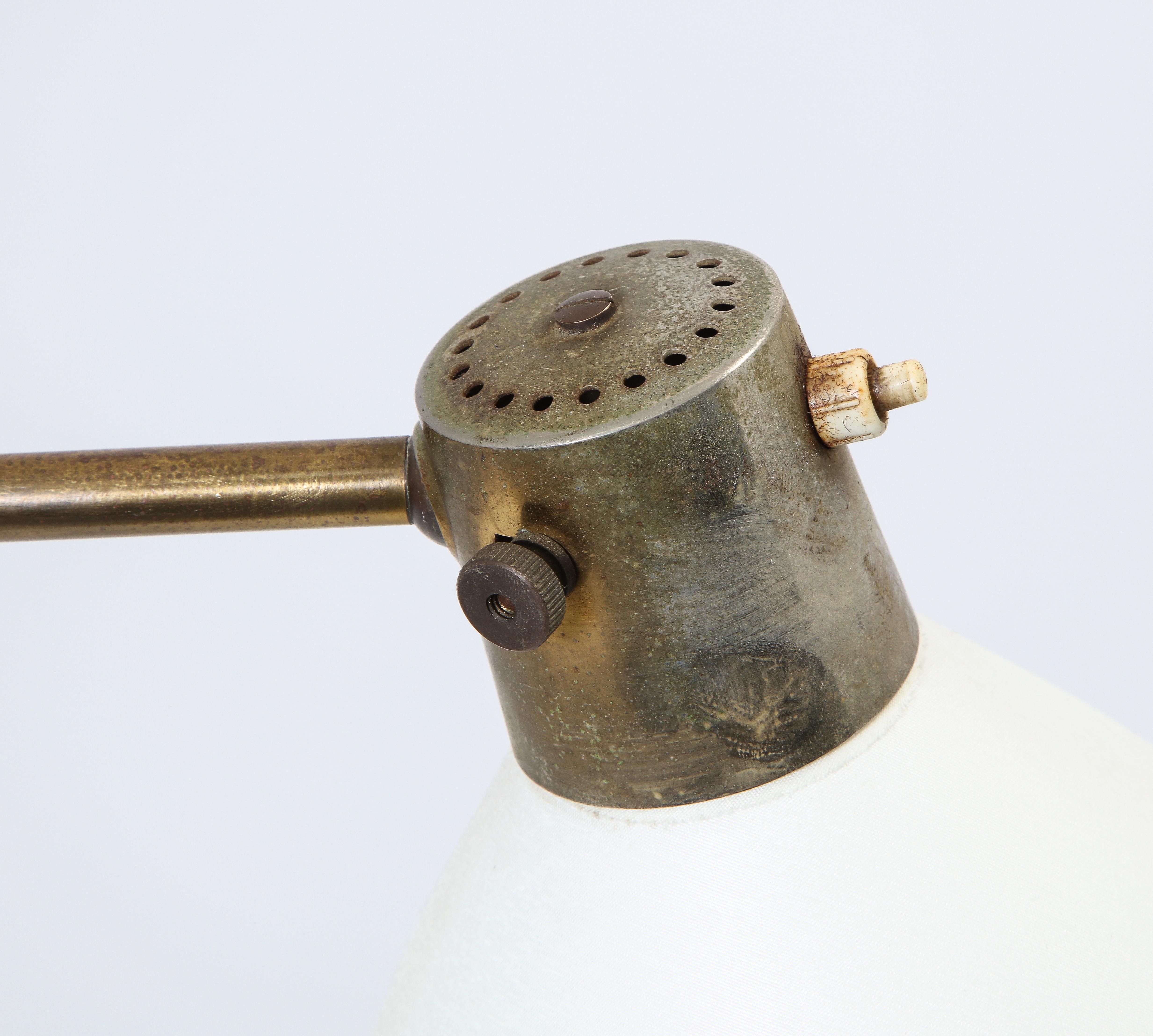 French Monix Adjustable Brass Floor Lamp, France, 1960 For Sale