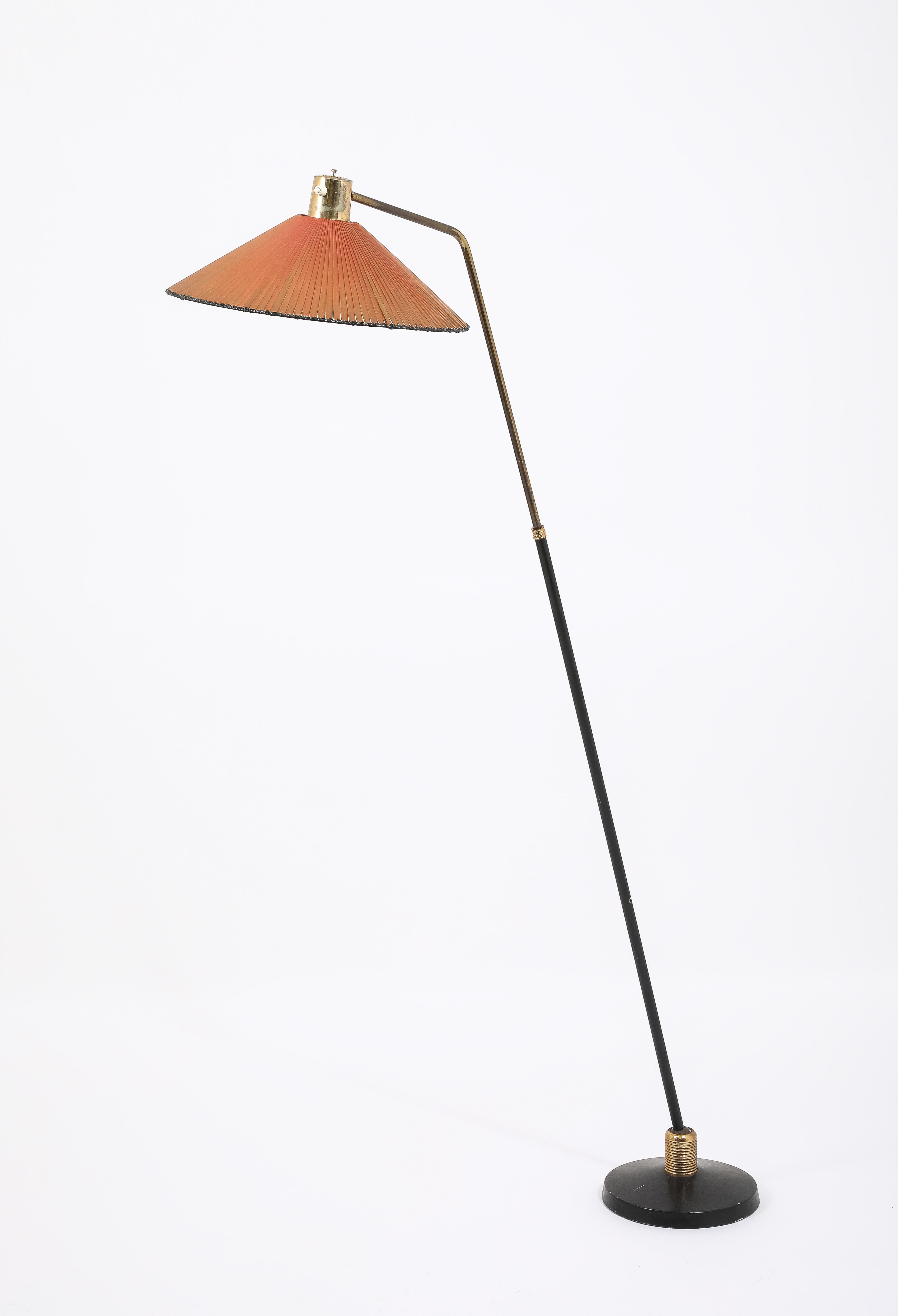 Mid-Century moderno Lampada da terra regolabile Monix, Francia, anni '50 in vendita