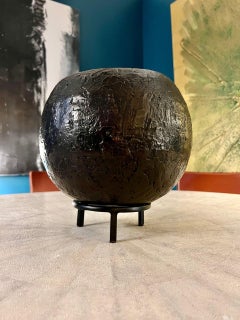 Textural Dark Bronze Monk Bowl by Elan Atelier IN STOCK