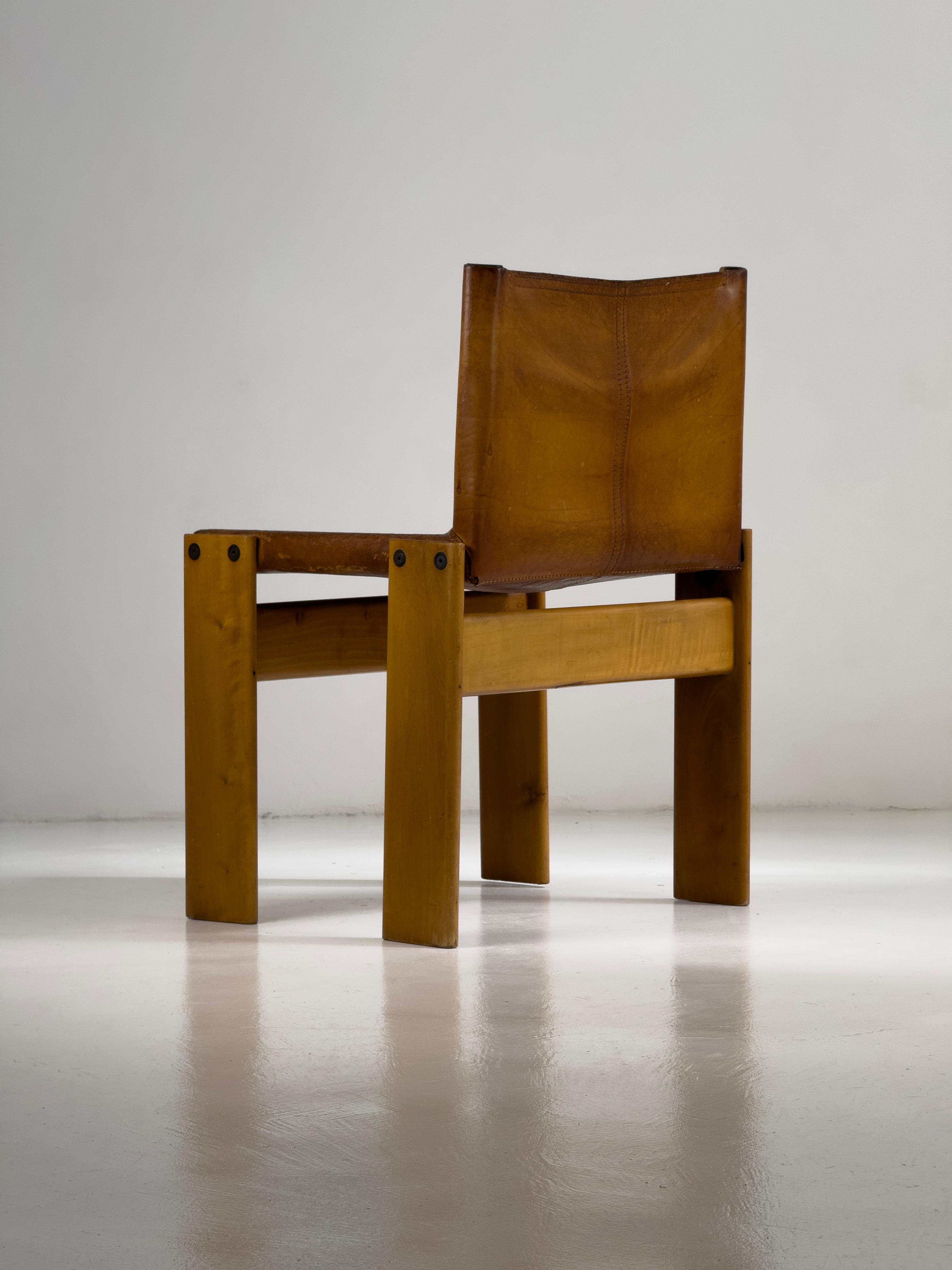 Sedia Monk di Afra & Tobia Scarpa per Molteni, Italia, 1974 in vendita 5