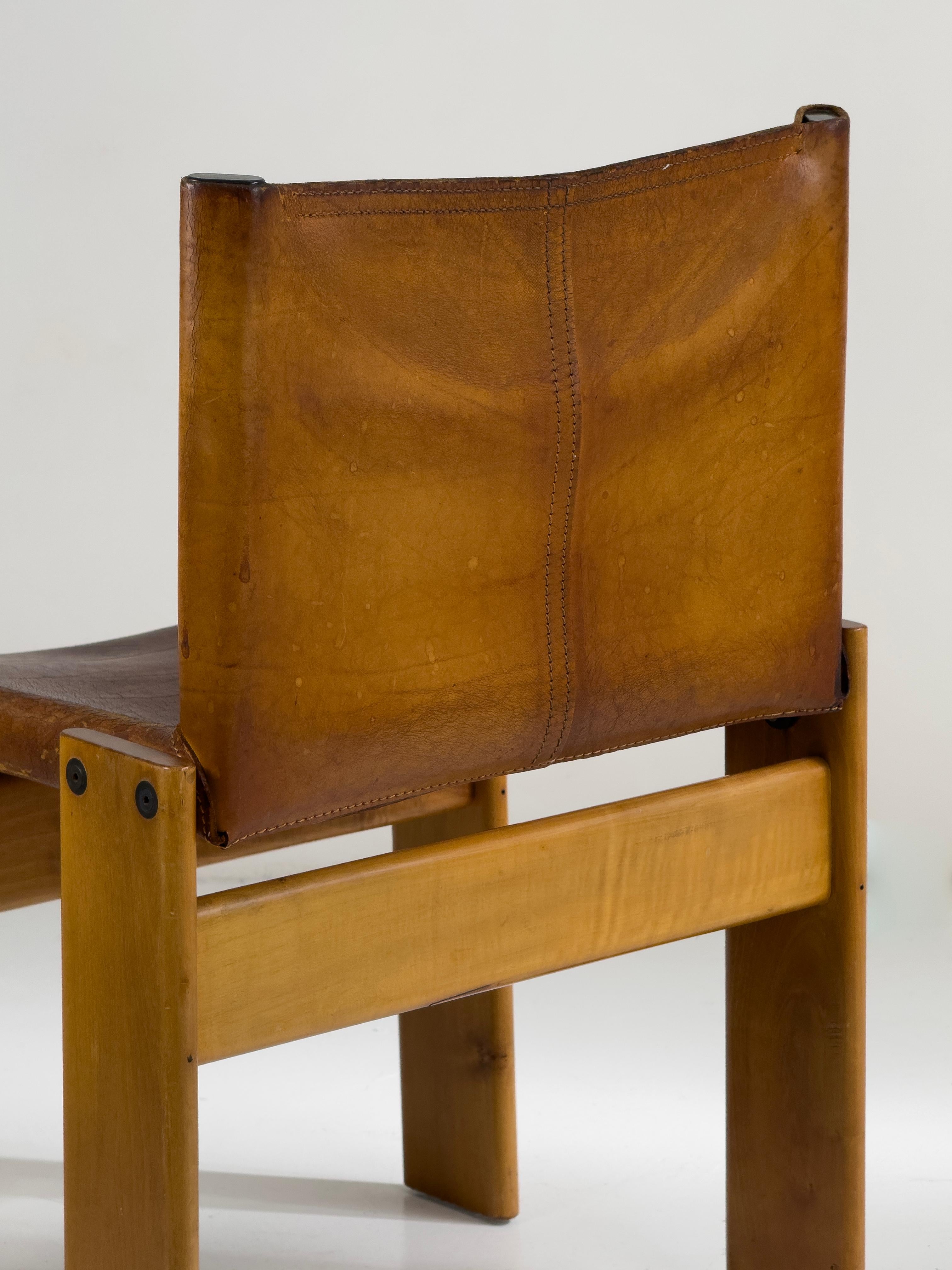 Sedia Monk di Afra & Tobia Scarpa per Molteni, Italia, 1974 in vendita 6
