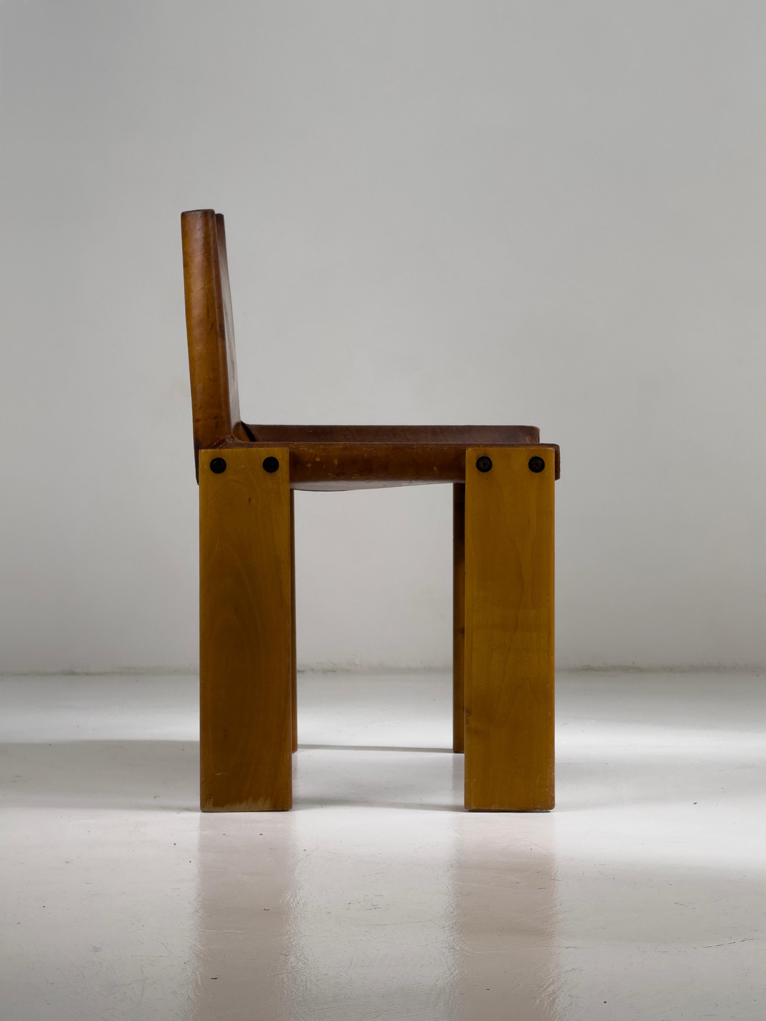 Sedia Monk di Afra & Tobia Scarpa per Molteni, Italia, 1974 in vendita 1