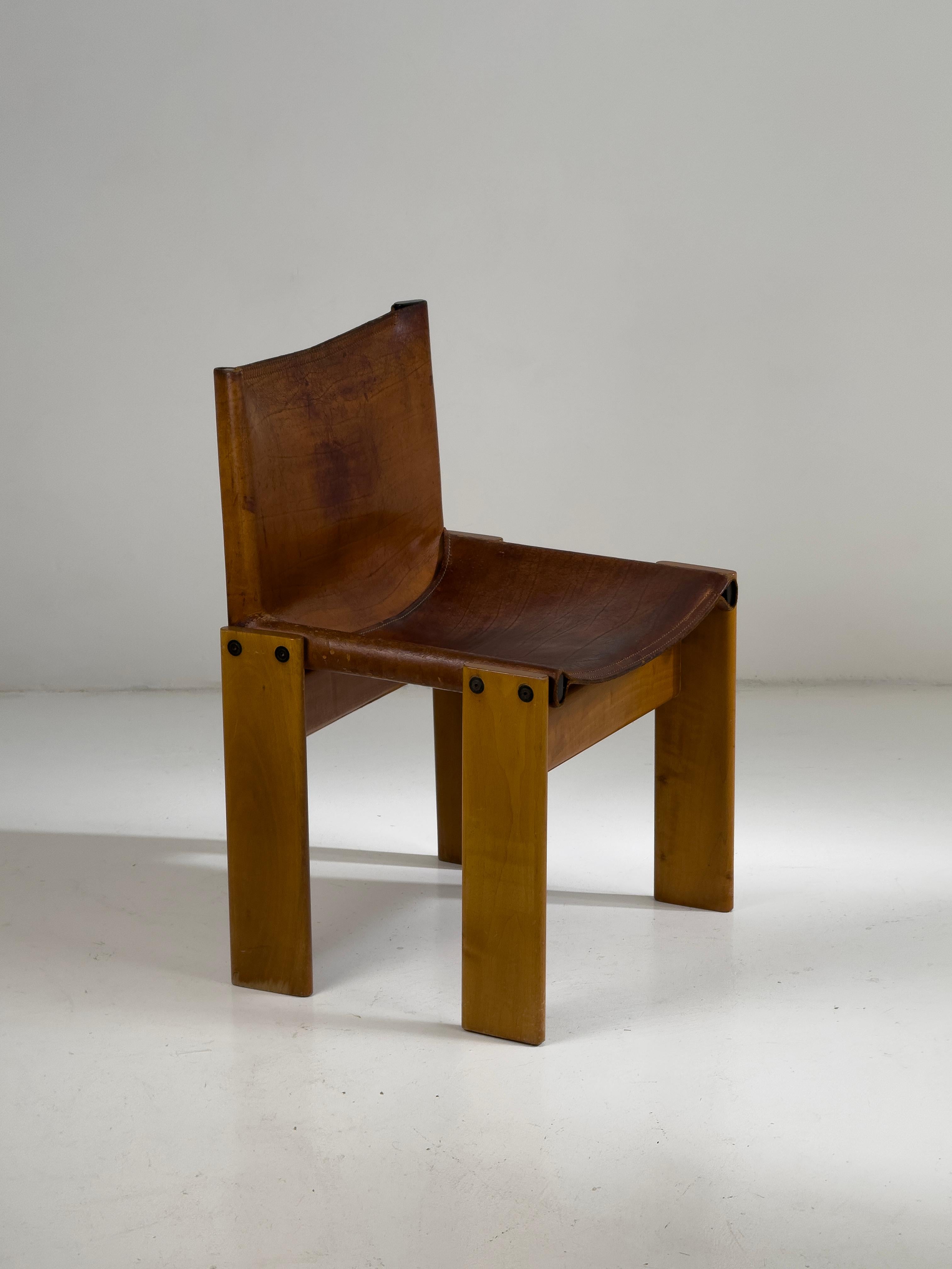 Sedia Monk di Afra & Tobia Scarpa per Molteni, Italia, 1974 in vendita 2
